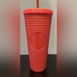 New Starbucks Orange studded tumbler.